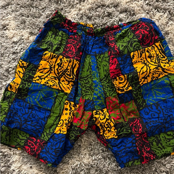 Colorful Patchwork Shorts - Picture 2 of 3